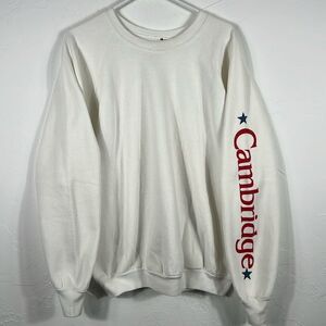 🔥🔥 Vintage 90’s CAMBRIDGE Graphic College Crewneck Sweatshirt XL - Very RARE!!